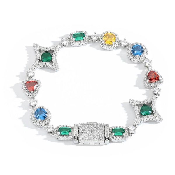 Colorful gem bracelets for women's popular jewelry high-end zircon men's bracelets long 7-9 in - Image 10