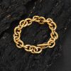 12mm stainless steel cross chain O-line chain titanium steel bracelet trendy brand hip-hop men's bracelet jewelry wholesale - Image 2