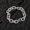 12mm stainless steel cross chain O-line chain titanium steel bracelet trendy brand hip-hop men's bracelet jewelry wholesale - Image 6