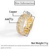 European and American cross-border 10mm bubble Cuban zircon ring trendy brand personality full-diamond hip-hop men's ring - Image 2