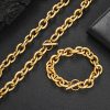 12mm stainless steel cross chain O-line chain titanium steel bracelet trendy brand hip-hop men's bracelet jewelry wholesale - Image 7